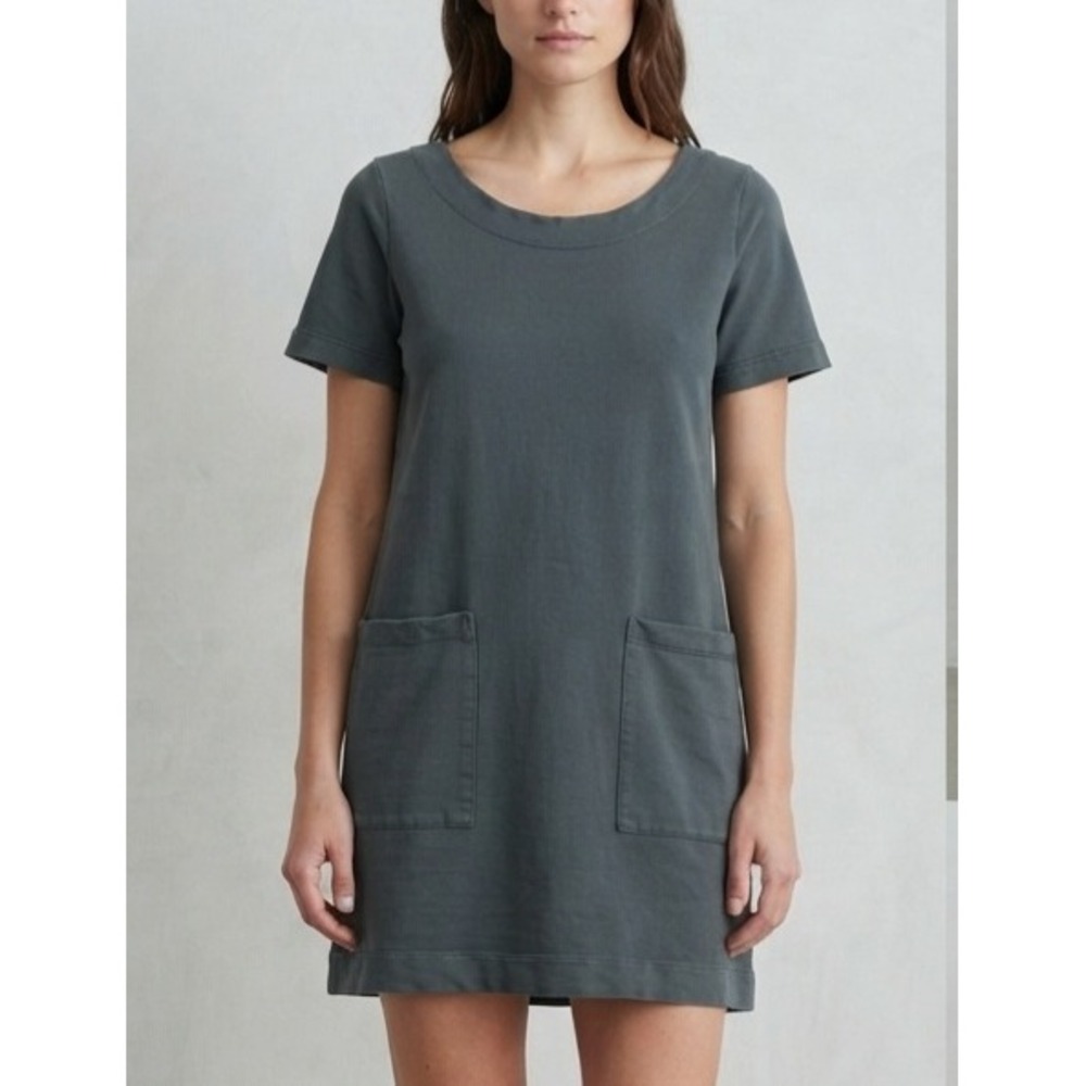 Prairie Underground Pocket Shift Tunic Mini Dress Gray S